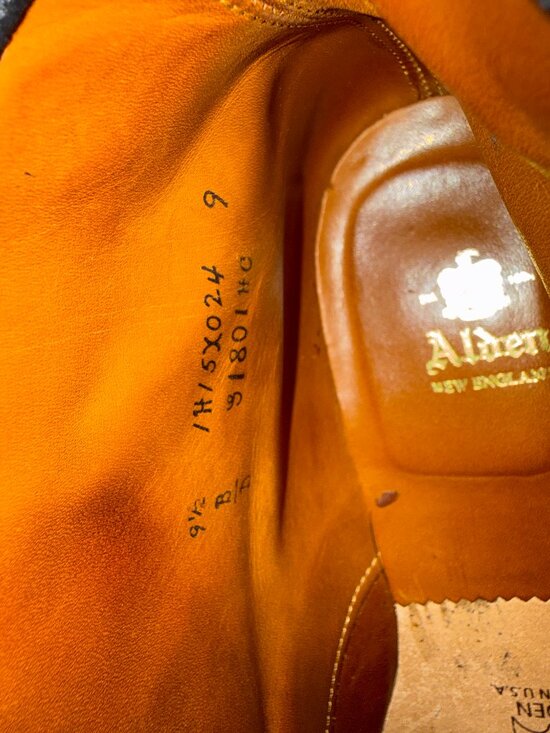ALDEN Earth Chamois Plain Toe Boot G1801HC Factory Seconds 9.5D main image 8